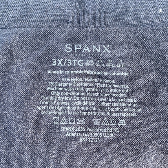 SPANX Look At Me Now Seamless Black Leggings 3X - Picture 8 of 9